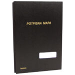 Mapa potpisna s prozorom Fornax - crna i plava