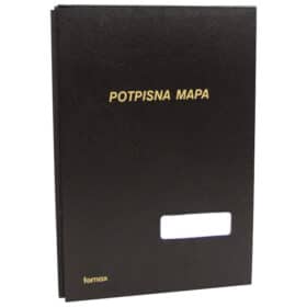 Mapa potpisna s prozorom Fornax - crna i plava