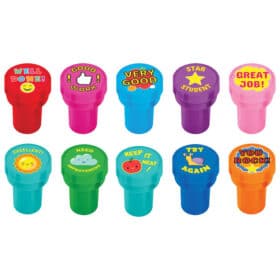 Pečat okrugli za učitelje (engleski) Diakakis - razne poruke i simboli