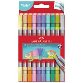 Flomasteri školski 10 boja obostrani Pastel Faber Castell