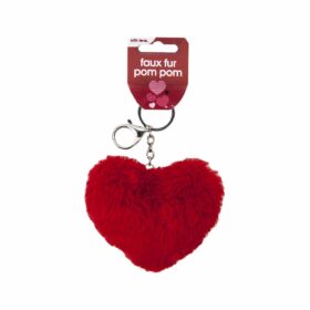 Privjesak pom pom - srce