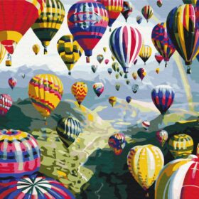 Slikanje po brojevima Multicolored 50 x 40 cm Ballons set za slikanje