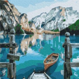 Slikanje po brojevima 50 x 40 Alps sa drvenim okvirom set za slikanje