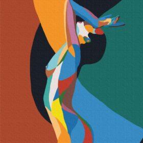 Akt u duginim bojama - set za slikanje po brojevima 50 x 40 cm