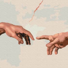 Stvaranje Adama Set za slikanje po brojevima 50 x 40 cm