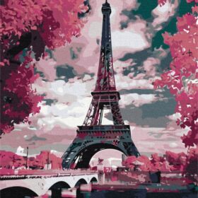 slikanje po brojevima 50x40 Magnolias in Paris, sa drvenim okvirom i setom za slikanje