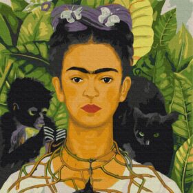 slikanje po brojevima 50x40 Frida Kahlo sa drvenim okvirom i setom za slikanje