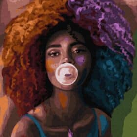 Slikanje po brojevima dimenzije 50cm x40 cm, in the style of huba-buba