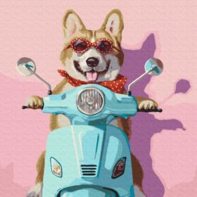 Slikanje po brojevima 50x40 Rome vacation sa drvenim okvirom set za slikanje