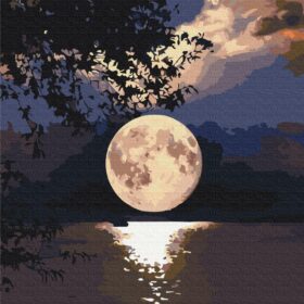 Mjesec na jezeru Set za slikanje po brojevima 50 x 40 cm