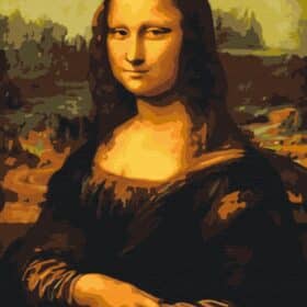 Mona Lisa set za slikanje po brojevima 50 x 40 cm