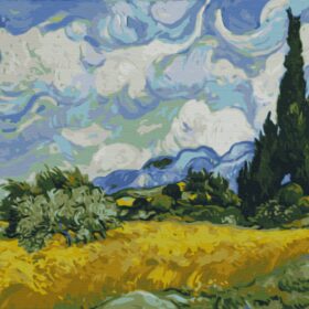 Pšenično polje s čempresima Vincent Van Gogh set za slikanje po brojevima 1
