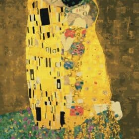 Poljubac Klimt set za slikanje po brojevima 50 x 40 cm
