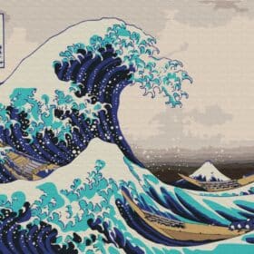 Valovi Set za slikanje po brojevima 50 x 40 cm Wave by Kanagawa