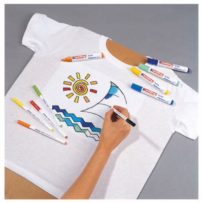 marker za tekstil 2 3mm pk5 edding 4500 blister