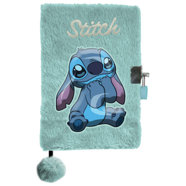Dnevnik plišani s ključem A5 96L Stitch Paso