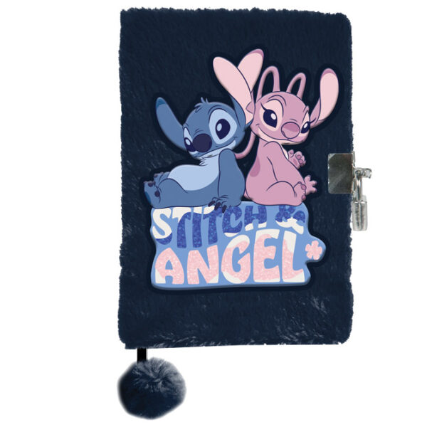 Dnevnik plišani s ključem A5 96L Stitch Paso