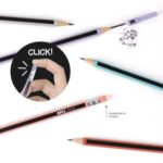 Olovka grafitna Apli Click 2.0mm sortirano