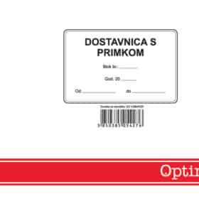 Dostavnica s primkom A5 EC I-29b/NCR OPTIMA