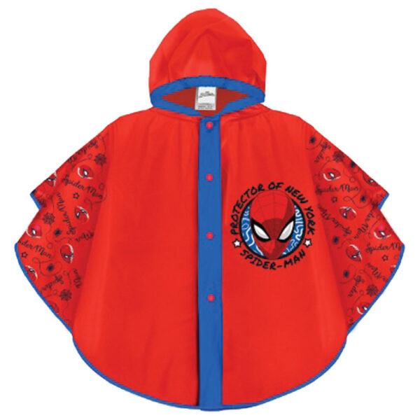 Kabanica dječja Spiderman Perletti plavo/crvena