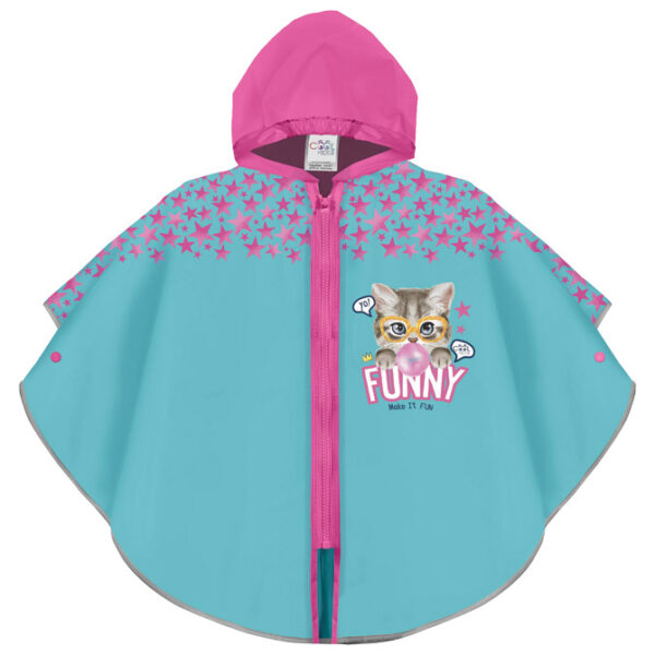 Kabanica dječja reflektirajuća Cool Kids Perletti svjetlo plava