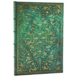 Notes 12x18cm-midi crte 72L s gumicom Emerald Flower Paperblanks