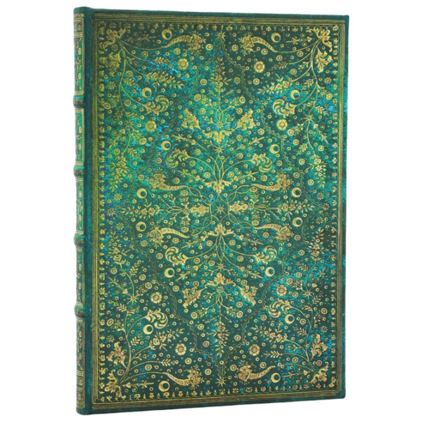 Notes 12x18cm-midi crte 72L s gumicom Emerald Flower Paperblanks