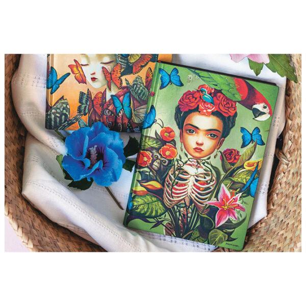 Notes 9,5x14 cm-mini crte 104L bez zatvaranja Frida Flexis Paperblanks