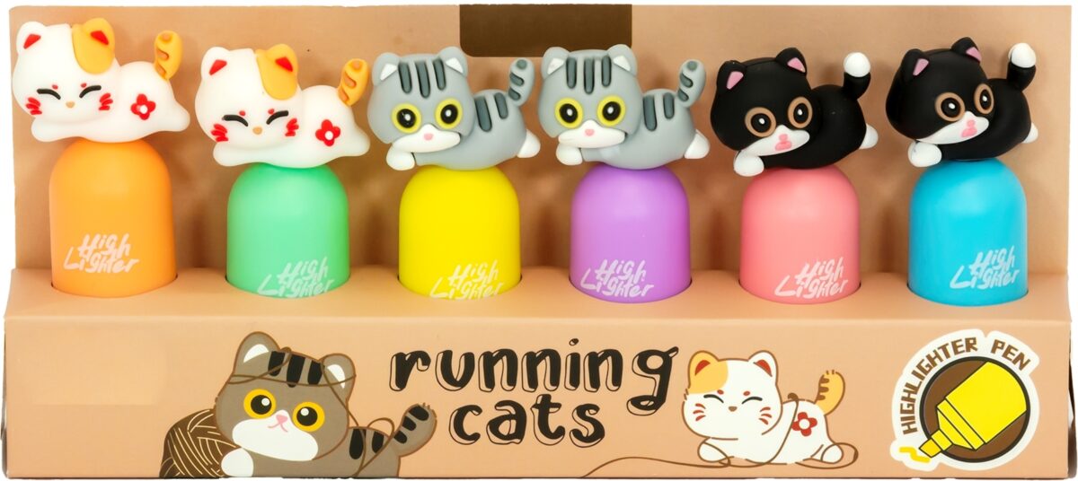 RUNNING CAT KOMPLET FLUOMARKERA 1/6
