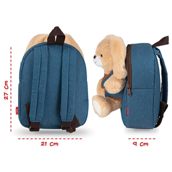 Ruksak mini s odvojivim plišancem Bob Bunny Perletti