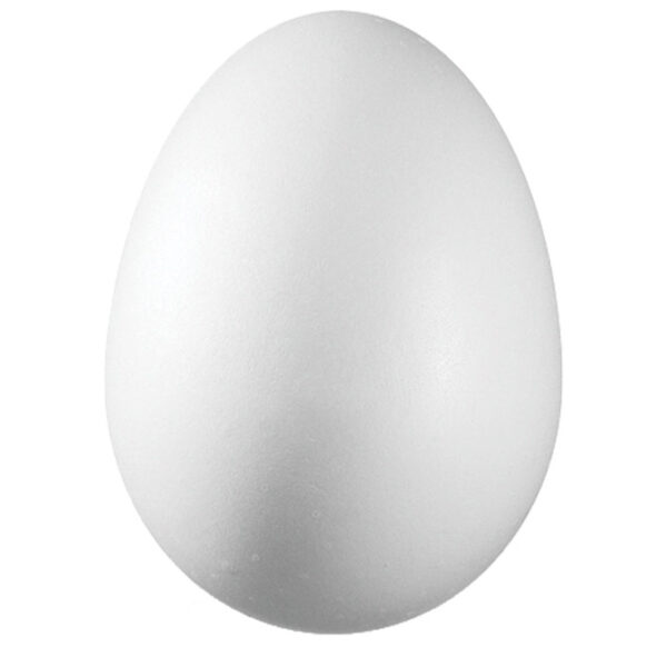 Ukras od stiropora 10 cm jaje Knorr Prandell 21-6768067 bijeli