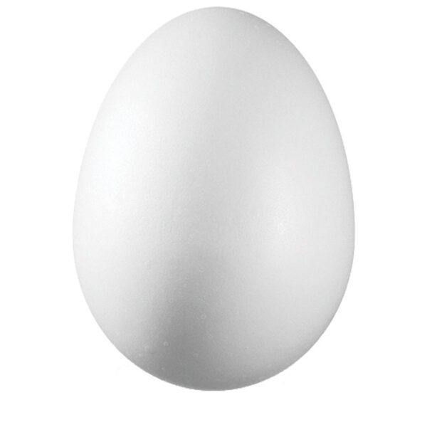 Ukras od stiropora 6 cm jaje Knorr Prandell 21-6768024 bijeli