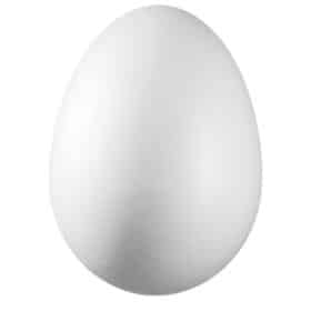 Ukras od stiropora 8 cm jaje Knorr Prandell 21-6768040 bijeli