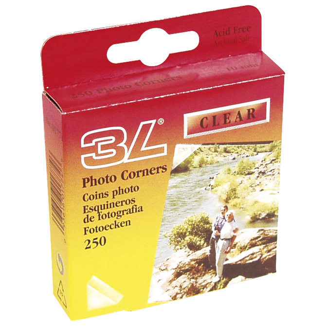 fotouglovi 3L 250kom uglovi za fotografije samoljepljivi pak 250 - Slika 1