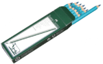 olovka za označavanje mesa, faber castell plava i crvena 698